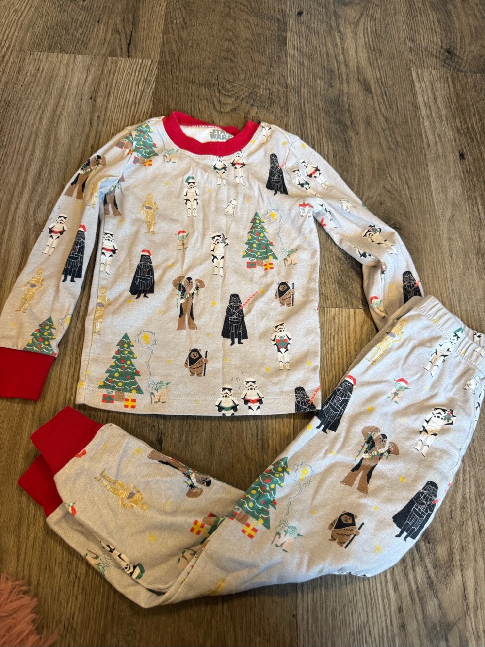 Pottery Barn Kids Star Wars Christmas Pajama Set Size 4 Holiday Darth Vader